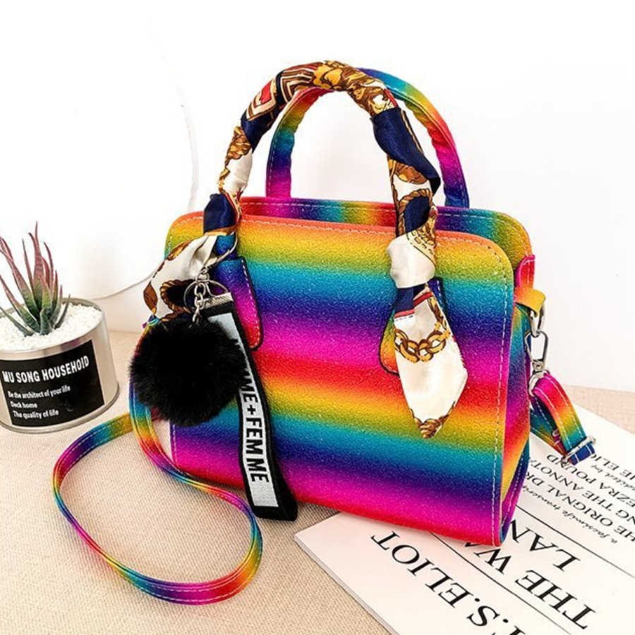 

LW Casual Tie-dye Multicolor Crossbody Bag, Multi