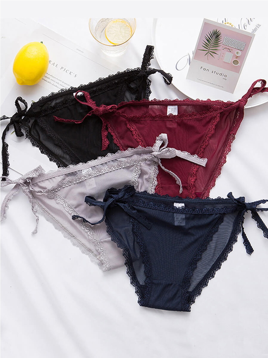 

Lovely 4 Sexy Bandage Design Multicolor Panties (Random Colors), Multi