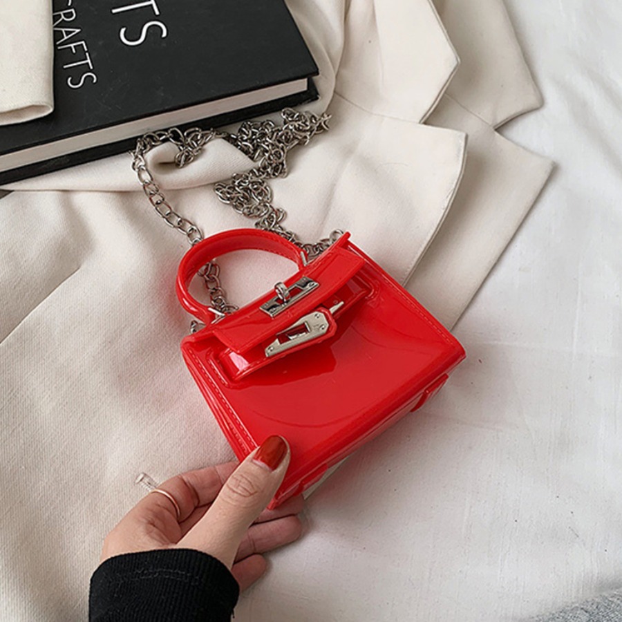 

Lovely Casual Chain Strap Red Crossbody Bag