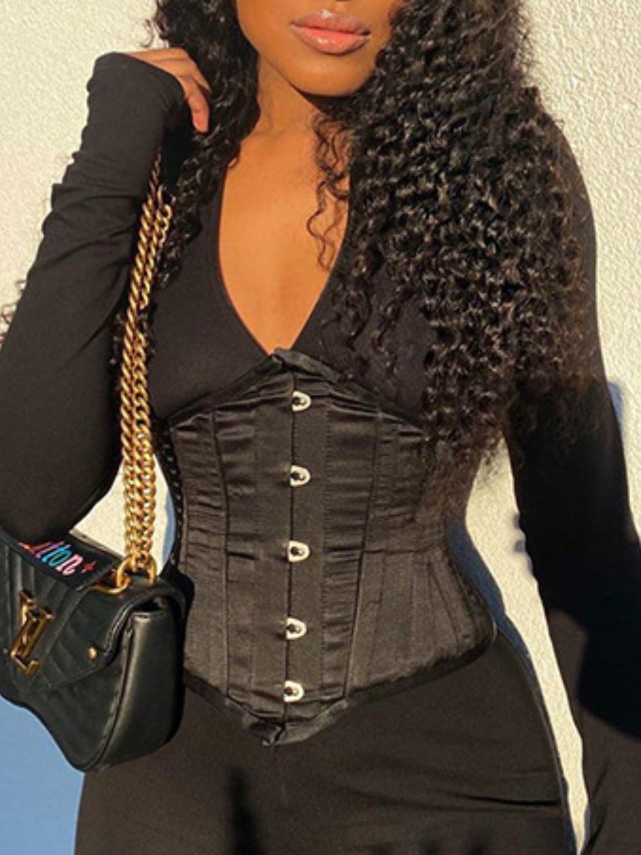 

LW Bandage Design Black Corset