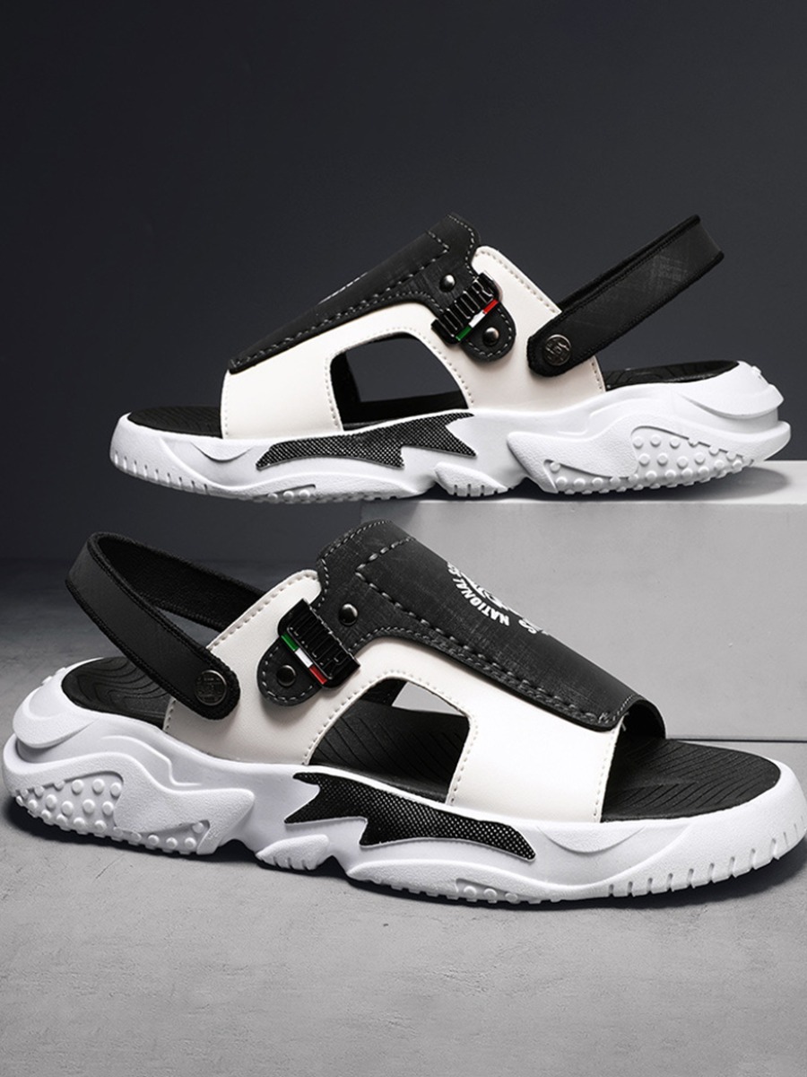 

Lovely Men Street Hollow-out Black Flats
