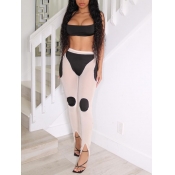 LW SXY Backless See-through Black Two Piece Pants 