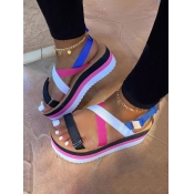 LW Street Bandage Design Multicolor Platform Sanda