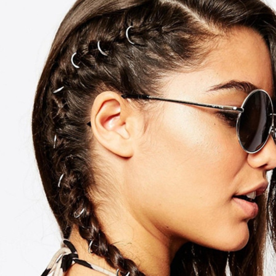 LW Casual O-shaped Silver Hairpin