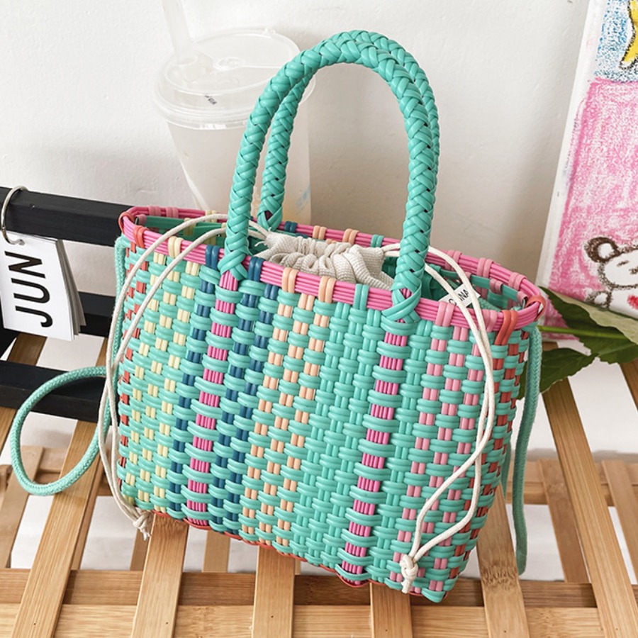

Lovely Casual Woven Green Crossbody Bag