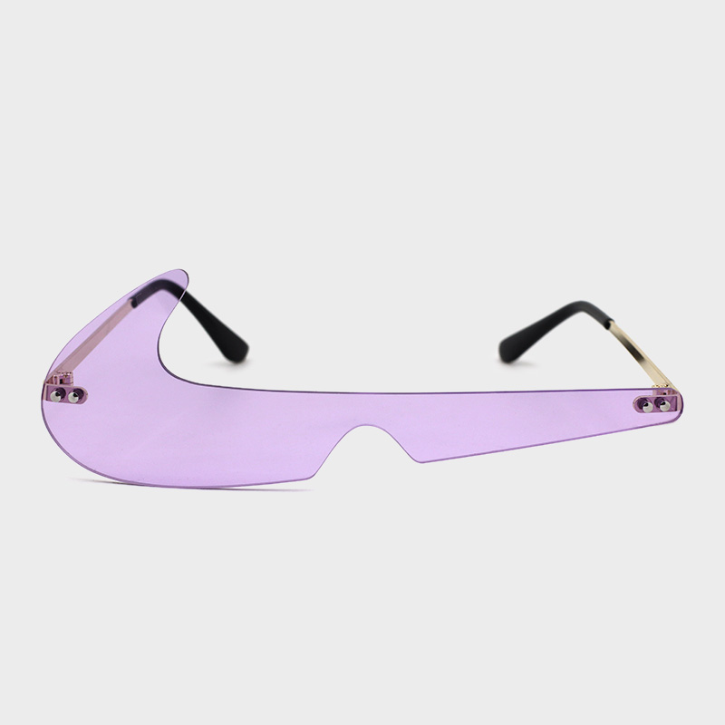 

LW BASIC Street Asymmetrical Purple Sunglasses