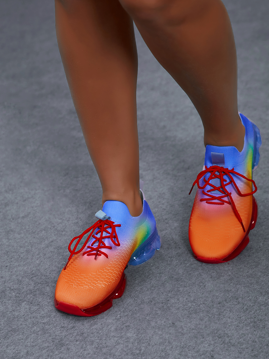 

Lovely Sporty Gradient Blue Sneakers