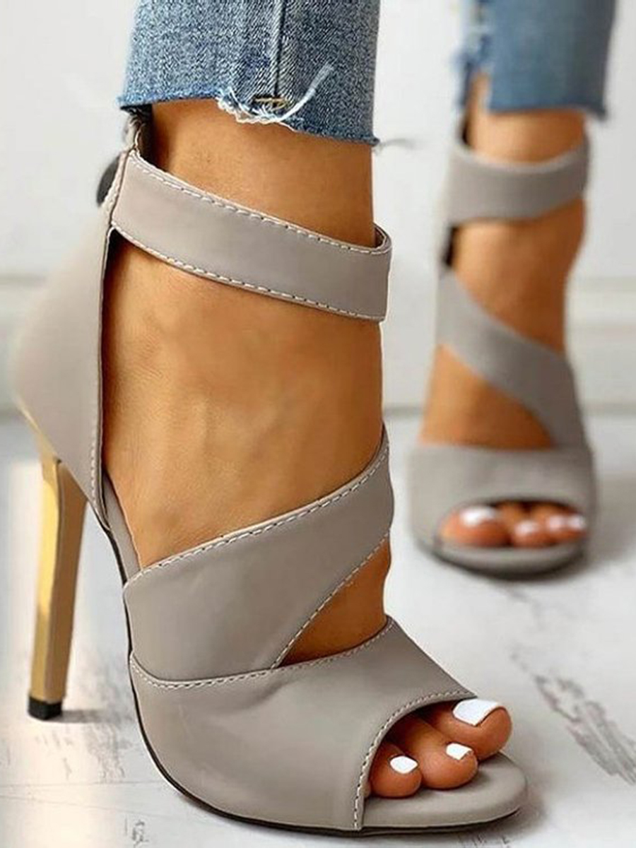 

Lovely Sexy Hollow-out Grey Pumps