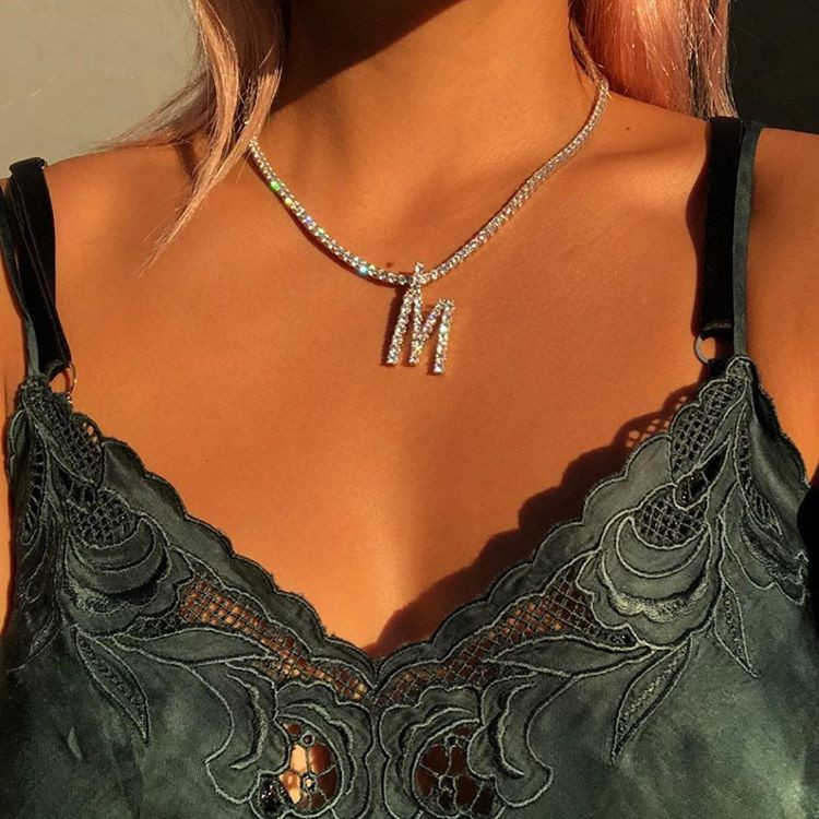 

Lovely Casual Letter Decoration White Necklace