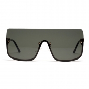 LW Street Asymmetrical Frame Green Sunglasses