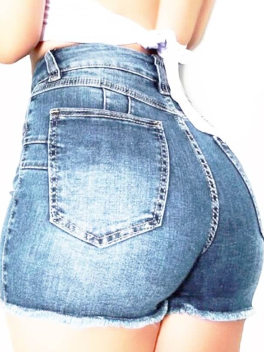 

LW Trendy Basic Baby Blue Denim Shorts