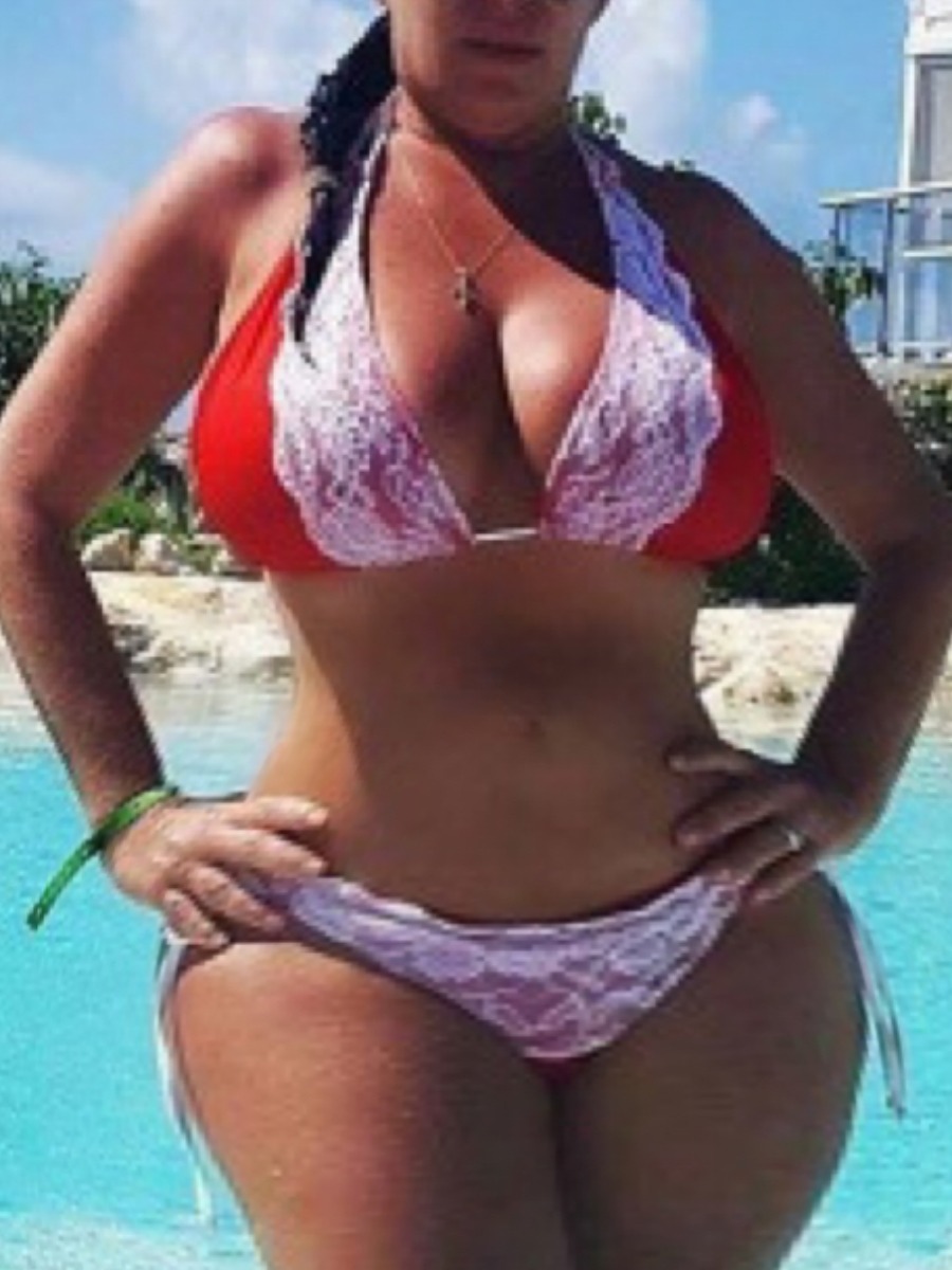 

LW Boho Bandage Design Patchwork Red Two-piece Swimsuit