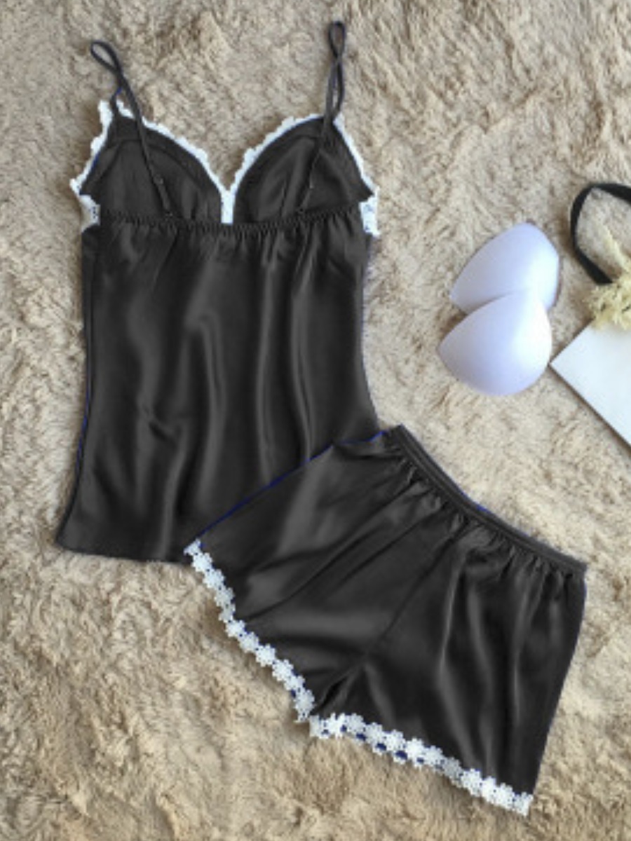 

LW Casual Patchwork Black Secret Set