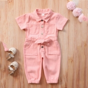 Lovely Girl Casual Turndown Collar Bandage Design 