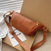 LW Faux Leather Adjustable Strap Bum Bag