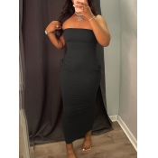 LW BASICS Casual Off The Shoulder Pocket Design Bl