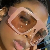 LW Street Wide Frame Pink Sunglasses