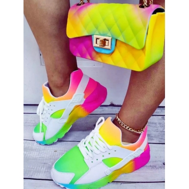 

LW Sporty Gradient Multicolor Sneakers, Multi