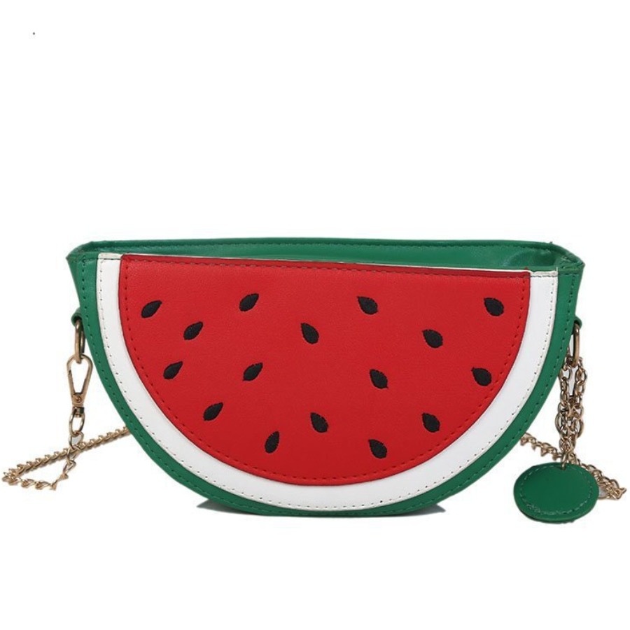 

LW Watermelon Patchwork Crossbody Bag, Red