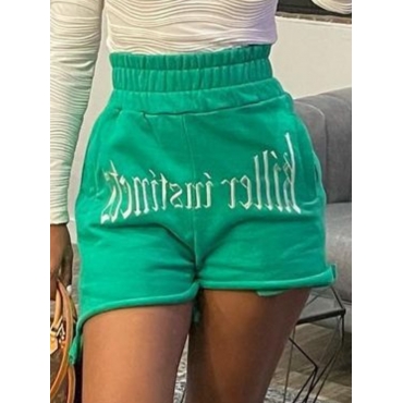 

LW Embroidery Basic Mid Shorts, Green