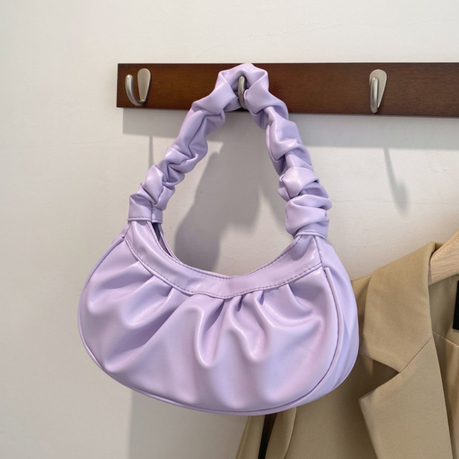 

LW Fold Design Shoulder Bag, Purple