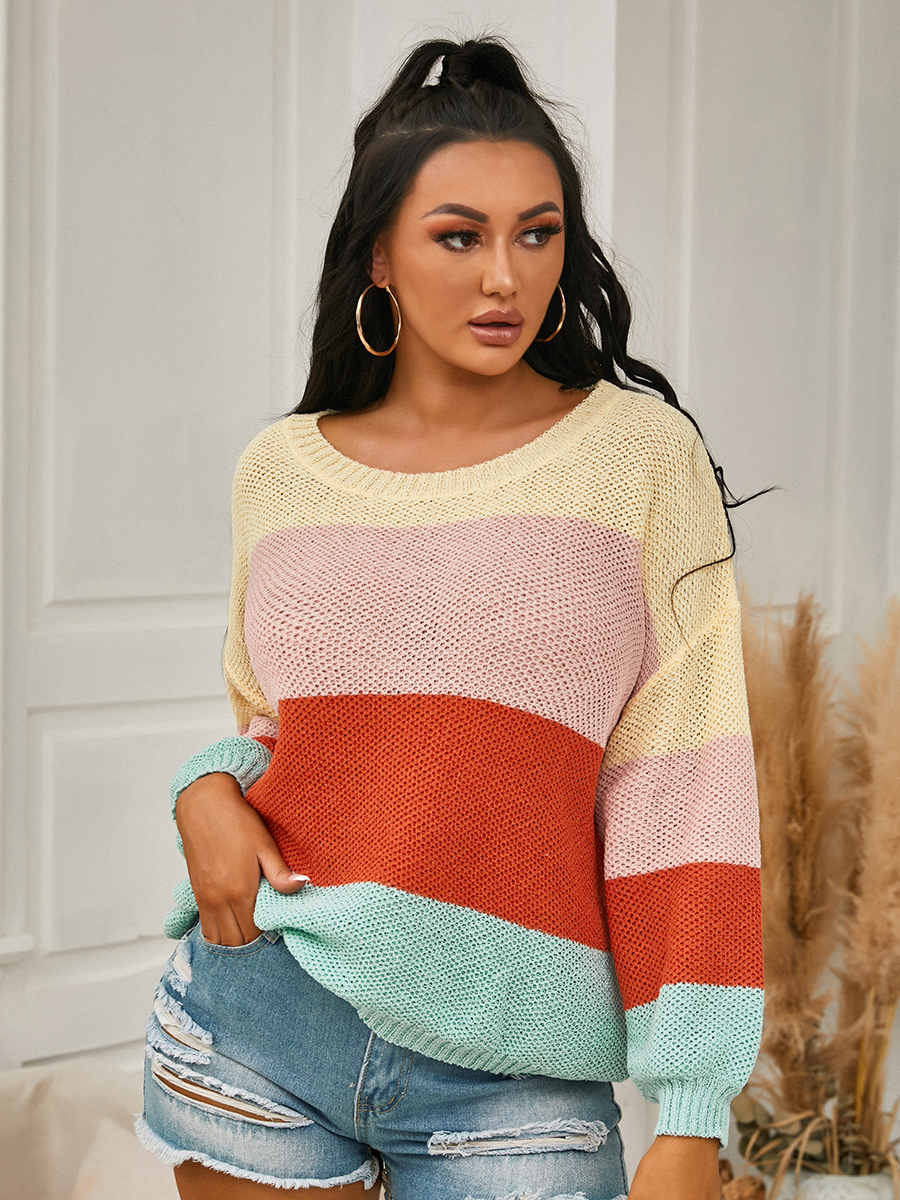 

LW Dropped Shoulder Oversized Sweater, Multi