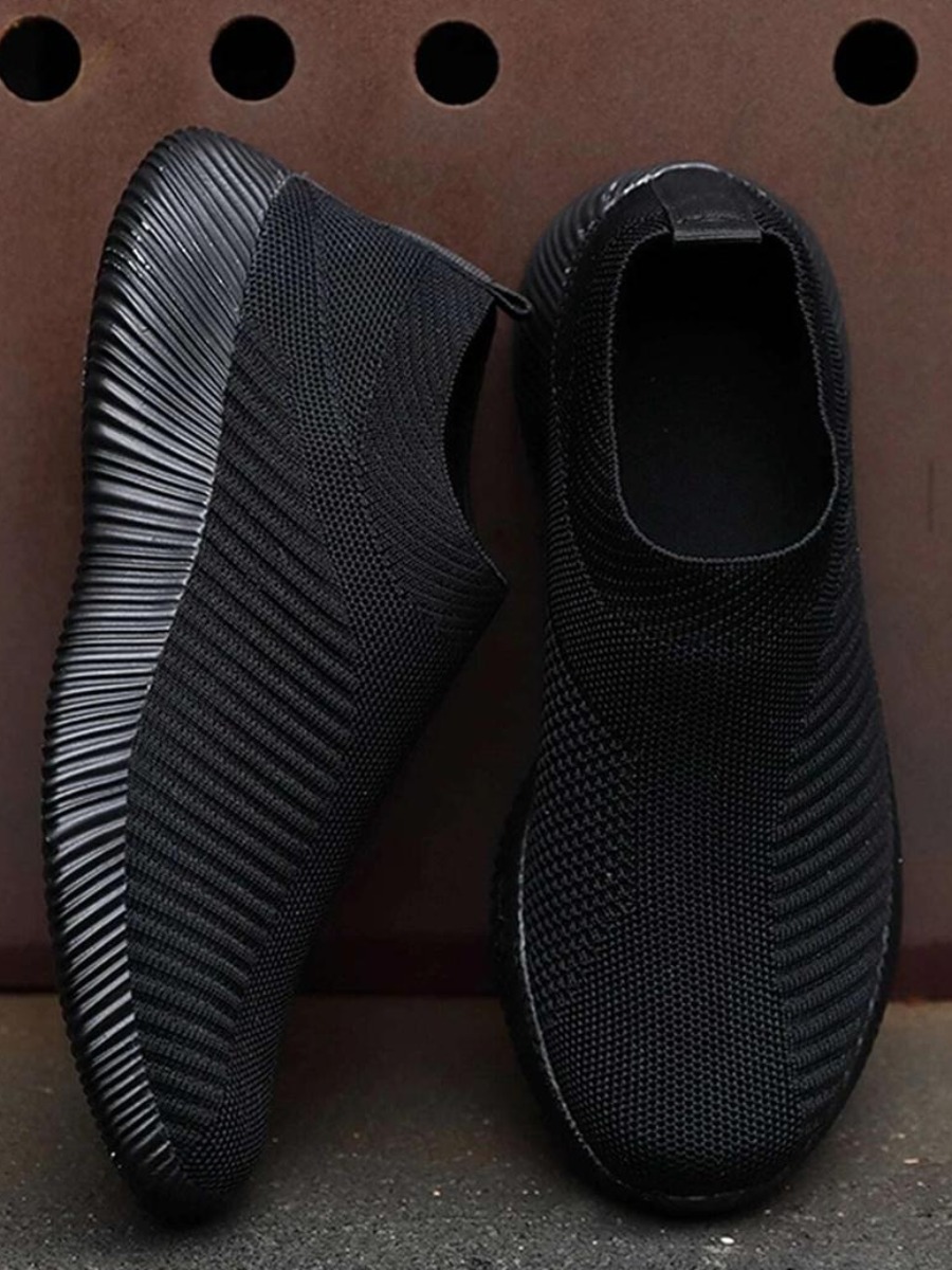 

LW BASIC Slip On Breathable Sneakers, Black