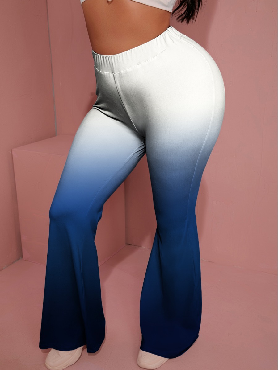 

LW Gradient Flared Wide Leg Pants