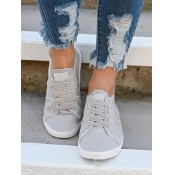 LW Lace-up Low Heel Flats