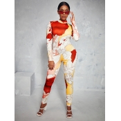 LW Floral Print Basic Skinny Jumpsuit