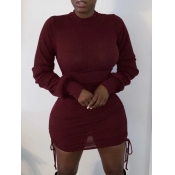 LW Double Drawstring Bodycon Dress