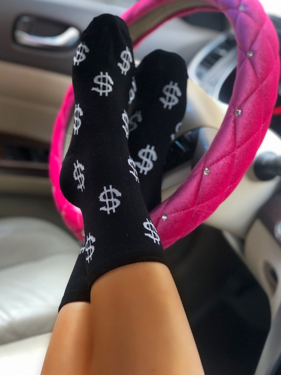 LW COTTON Embroidered Money Socks