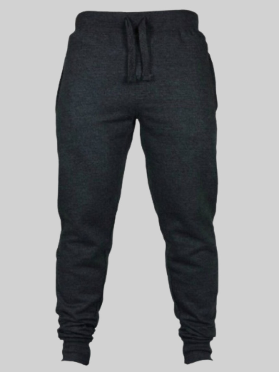 

LW Men Drawstring Solid Pocket Pants, Black
