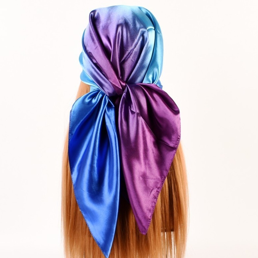 

LW Satin Gradient Bandana Headband, Skyblue