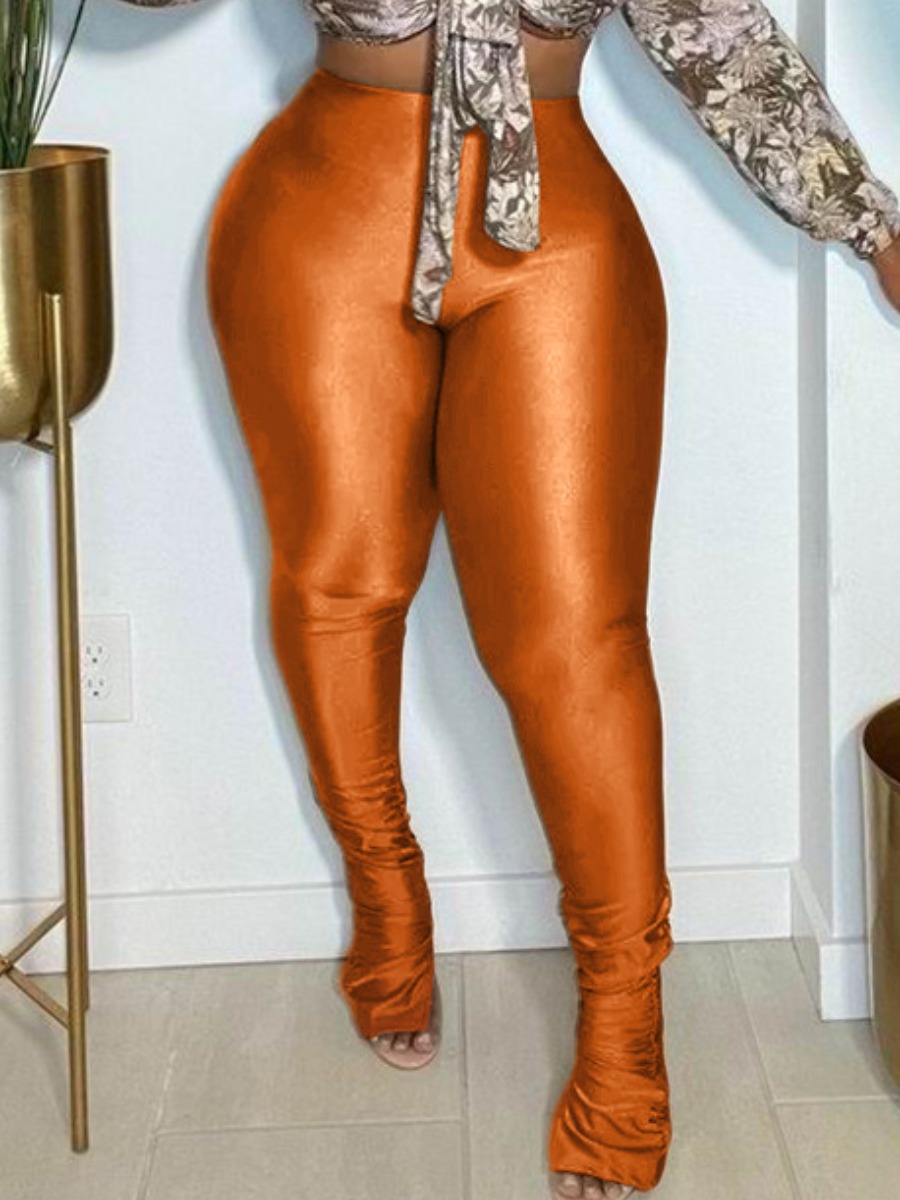 LW High Rise Ruched Skinny Pants