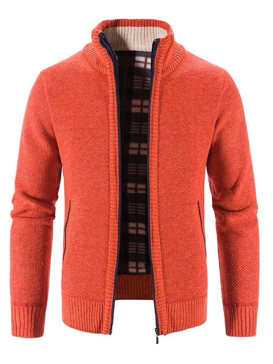 

LW Men Zipper Pocket Design Jacket, Jacinth