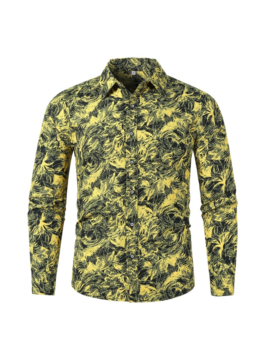 

LW Men Floral Print Shirt, Multi