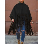 LW Lantern Sleeve Tassel Design Sweatshirt