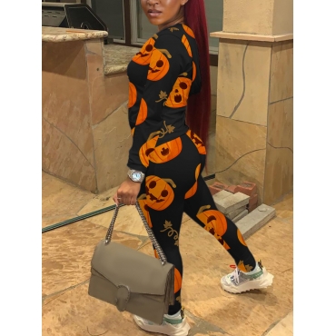 

LW Cotton Basic Halloween Pants Set, Jacinth