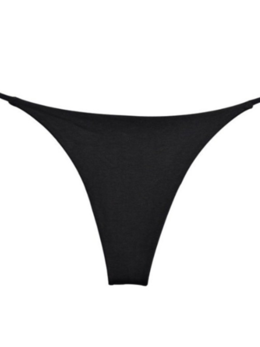 

LW SXY Low Waist Double-layer Thongs, Black