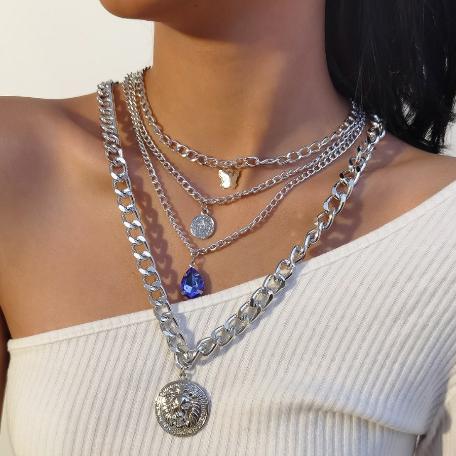 LW Coin Decor Multi-layer Necklace