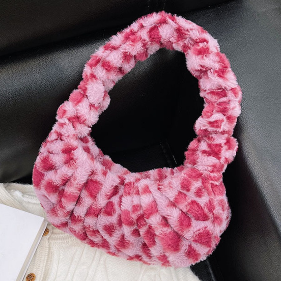 LW Animal Print Fold Design Shoulder Bag