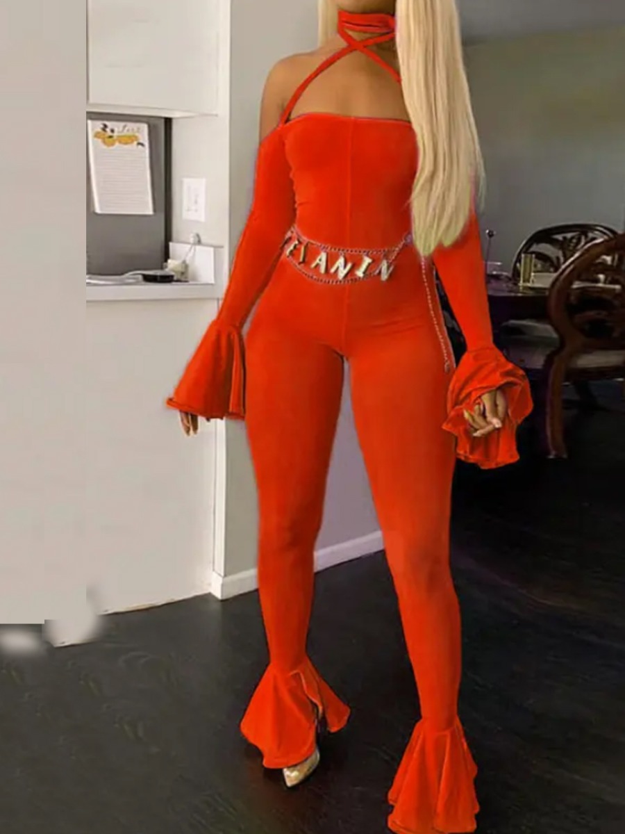 LW SXY Off The Shoulder Flared Jumpsuit (Without W