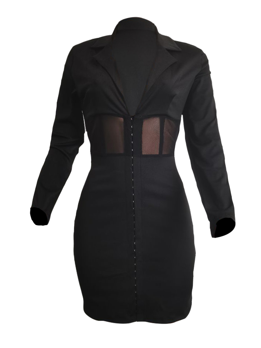 LW See-through Bodycon Blazer Dress от Lovelywholesale WW