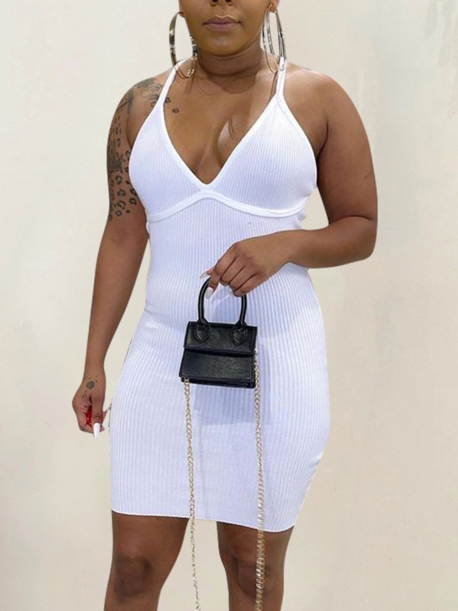 LW SXY Rib-Knit Bodycon Cami Dress