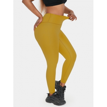 

LW High Waisted Hip Lift Seamless Lightweight Joggers Leggings, Yellow