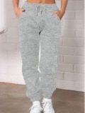 LW BASICS Plus Size Mid Waist Drawstring Pants
