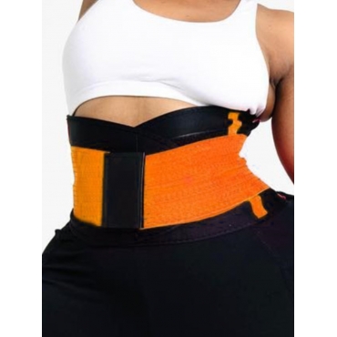 

LW SXY Plus Size Patchwork Shapewear Belt, Orange