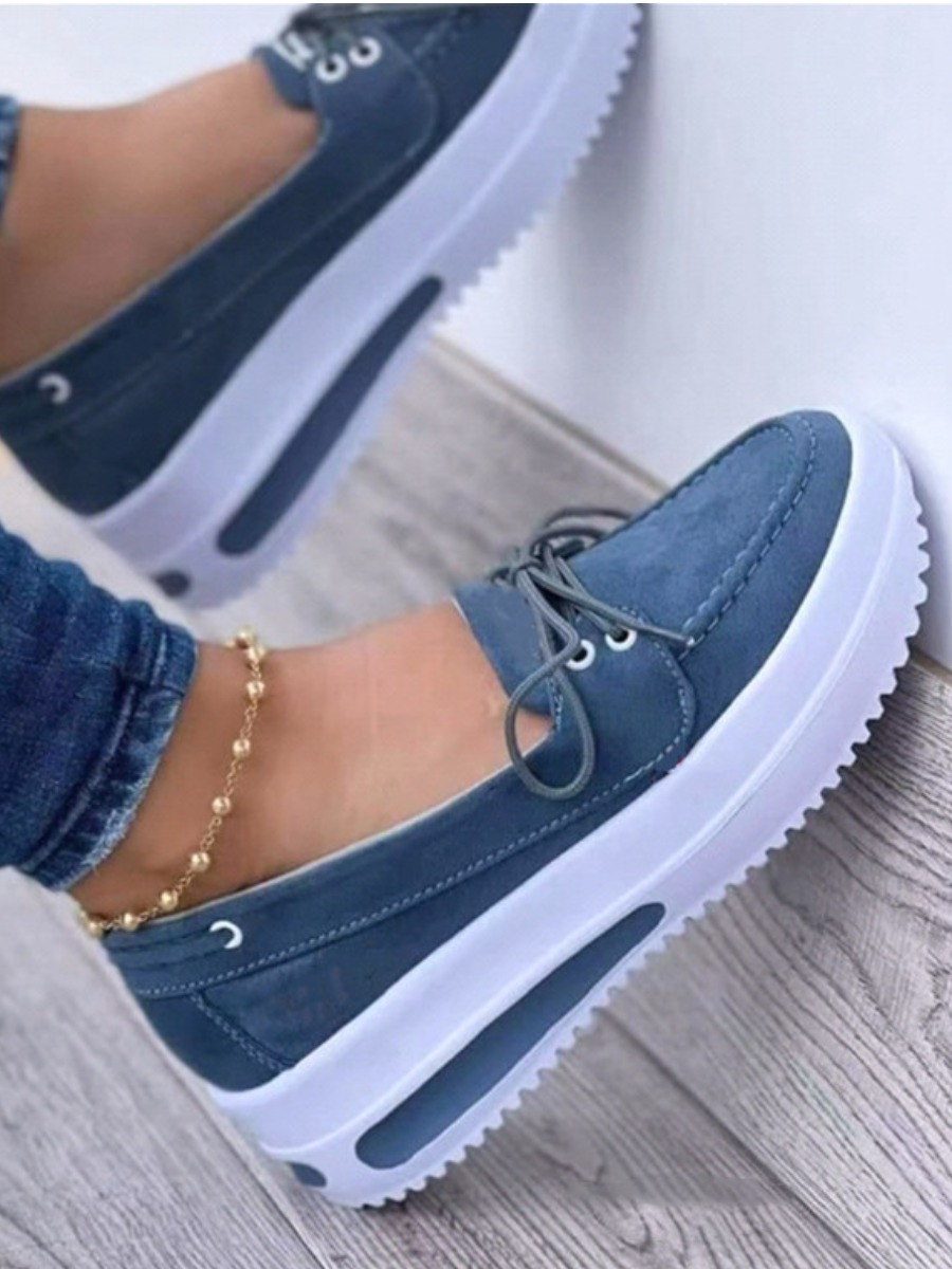 LW Round Toe Platform Flats