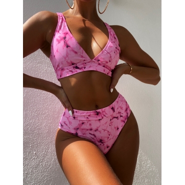 

LW Tie-dye Bikini Set, Pink